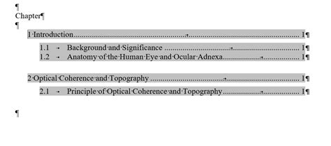Image result for Multi-Level Toc Update