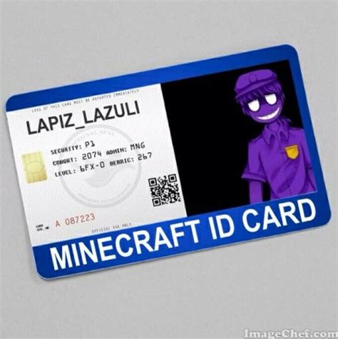 ID Card Tutorial Minecraft 的图像结果