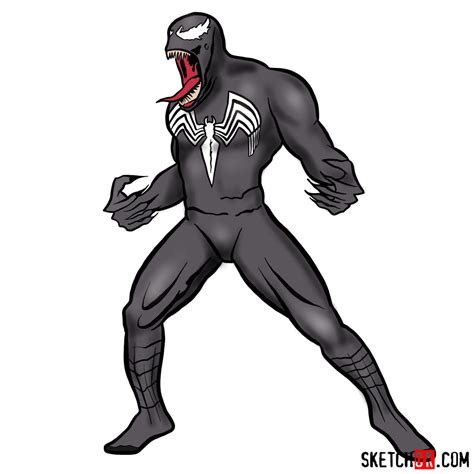 Image result for Venom Drawing Tutorial