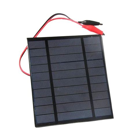 BNF 5V/2.5W Solar Pannel Battery Charger Small Alligator Clips High ...