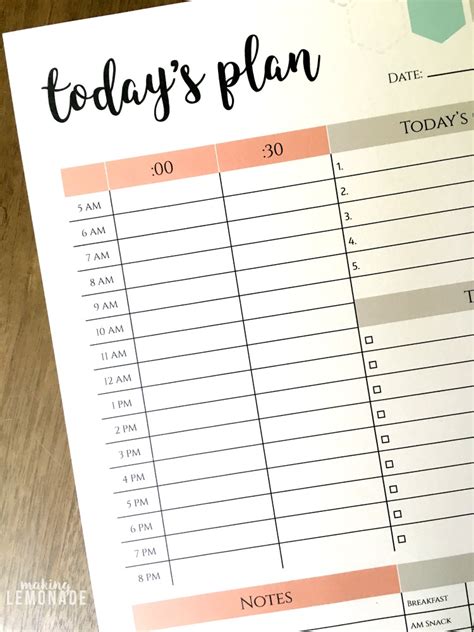 Image result for Printable Task Planner