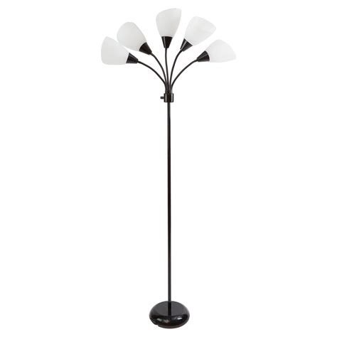 Mainstays Five Light Floor Lamp White | White floor lamp, Hayneedle, Lamp