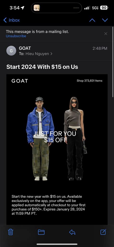$15 off $150. Anyone having an issue with the $15 not applying? : r/Goatapp