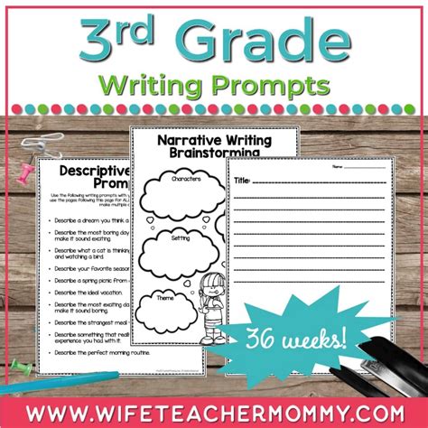 Easy Writing Prompts For 3rd Grade - Design Talk