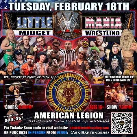 Newton, MA - Midget Wrestling All * Stars @ American Legion "The ...
