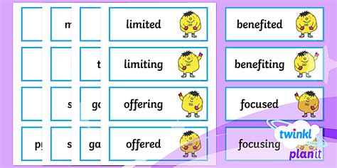 PlanIt Spelling Additional Resources Y3 Term 2A Spelling Word Cards