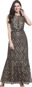 Martini Women Gown Gold, Black Maxi/Full Length Dress - Buy Martini ...