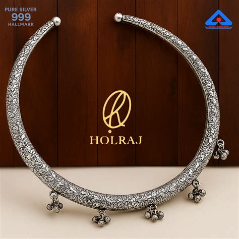 RajHansuli – 999 Pure Silver Hansuli Choker | Traditional Khagai ...