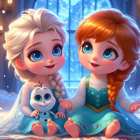 Elsa and Anna | Personajes de baby disney, Frozen personajes, Imagenes ...