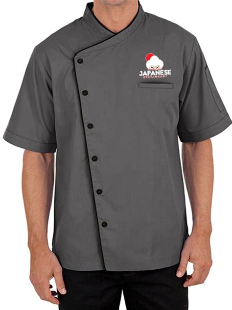 Buy Custom Royal Blue Chef Coat Online | Short Sleeve Kitchen Uniform