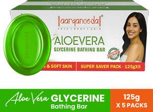 Aaryanveda Aloe Vera Bathing Bar Antiseptic & Moisturizing Soap ...