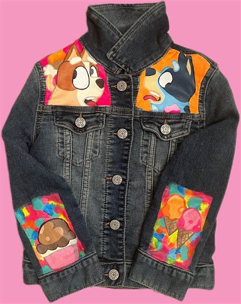 Bluey Jean Denim Girls Jacket MADE TO ORDER - Etsy