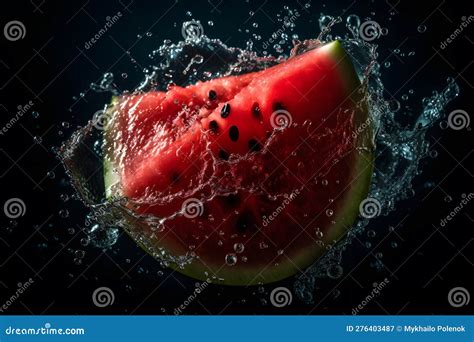 Slices of Watermelons. Neural Network AI Generated Stock Image - Image ...