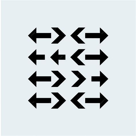 Grid of black arrows | Premium AI-generated vector