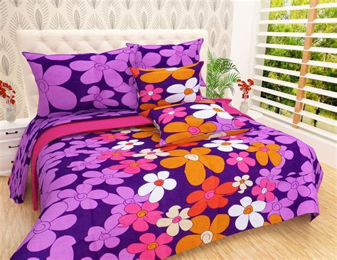 SGHF Shree Ganpati Double Bedsheet with 2 Pillow Covers (Pink, Standard ...