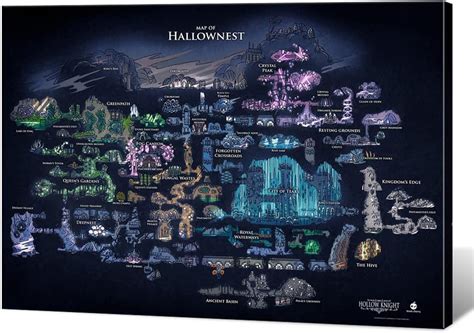 Buy Hollow Knight Poster Hollow Knight Map Decorative Painting on HD ...