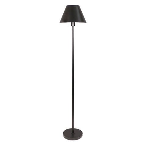 Black Metal Floor Lamp, 63"
