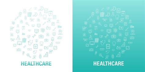 Infographic with healthcare icon round set for medical design. medical ...