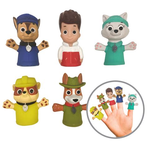 Buy Nickelodeon PAW Patrol Bath Finger Puppets, Chase & Friends, Age 3 ...