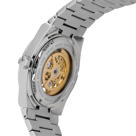 Mathey-Tissot Swiss Made Zeus Skeleton Stainless Steel Black Dial Auto ...