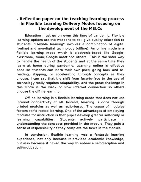 Image result for Reflection of Learning