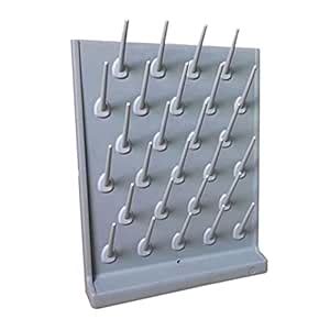 LGXEnzhuo 27 Pegs Drying Rack One Side Detachable Gray Drip Rack High ...