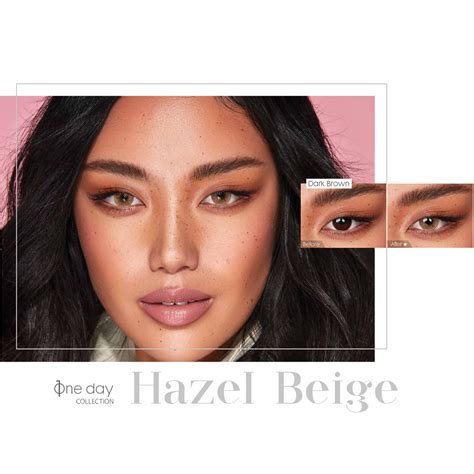 Hazel Beige- 10 lens pack(one day) – VC Beauty