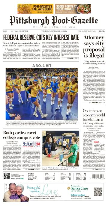 Pittsburgh Post-Gazette Archives | PressReader