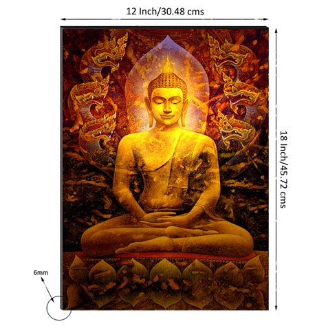 6MM MDF Spiritual Lord Buddha Satin Matt Texture UV Art Painting ...