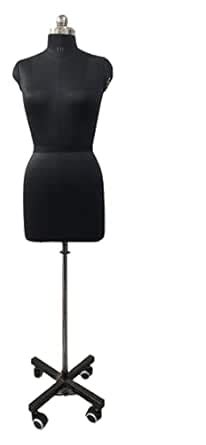 AVW Mannequin - Dummy Black, Female Dress Form with Wheel Mannequin ...