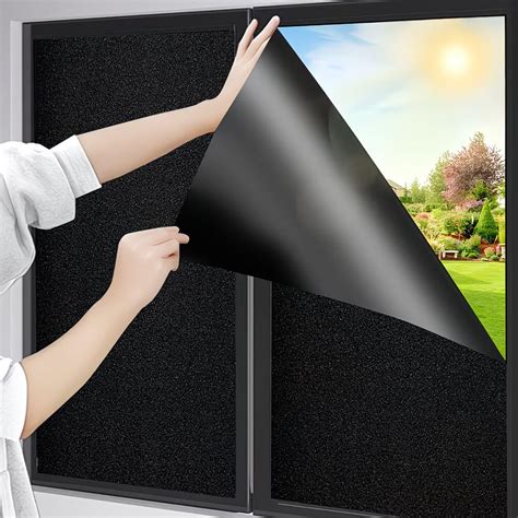 Buy SUNBIRD Total Blackout Window Film Heat Control Sun Blocking ...