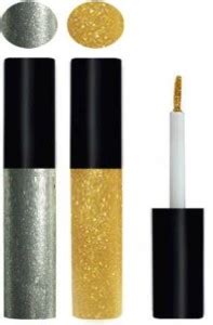 AJDP Golden silver glitter waterproof liquid eyeliner silver glitter ...
