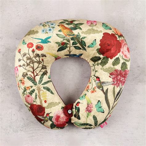 Buy INDIA CIRCUS Bird Land Printed Neck Pillow 41 cm x 9 cm x 41 cm ...