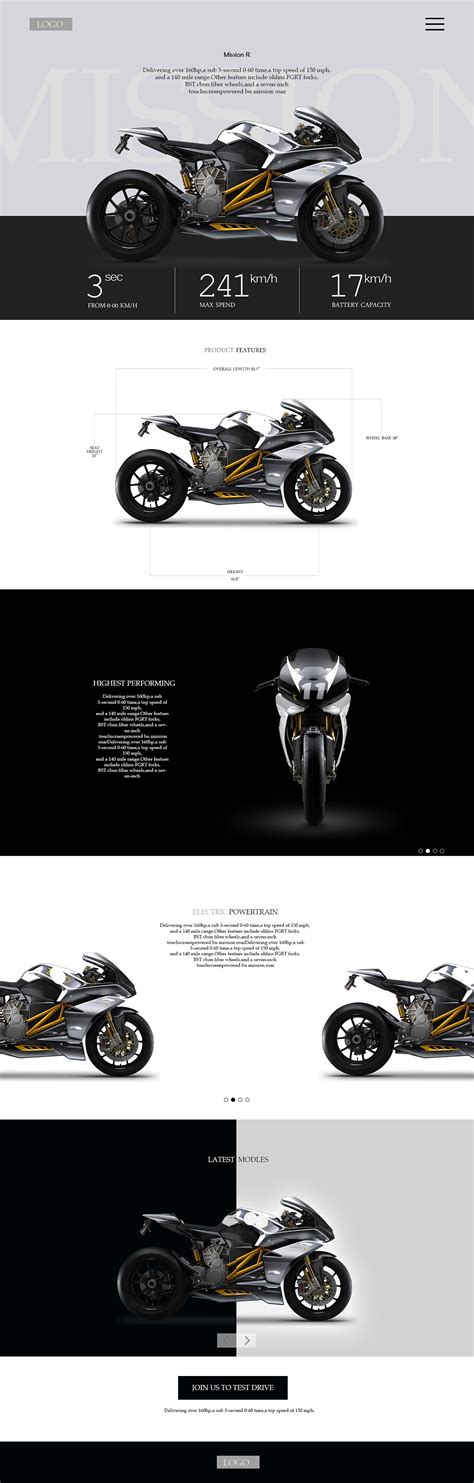高级摩托车首页展示|网页|企业官网|LHY13 - 原创作品 - 站酷 (ZCOOL)