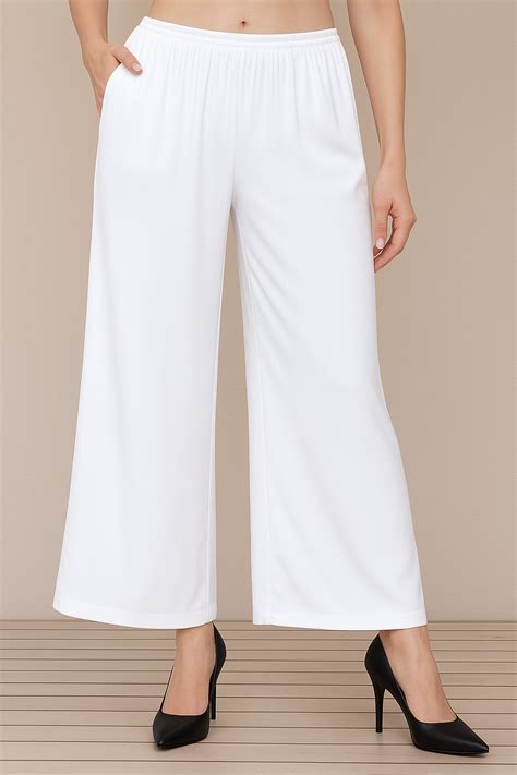 Buy Plus Size White Flared Palazzo Pant | Apella - The XS to 10XL Store