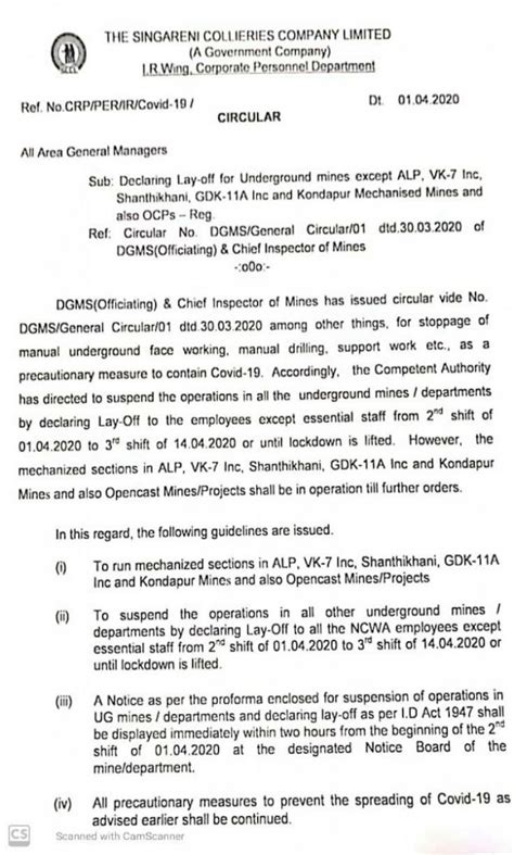 COVID-19 Threat: Underground Operations at Singareni Coal Mines Come to ...