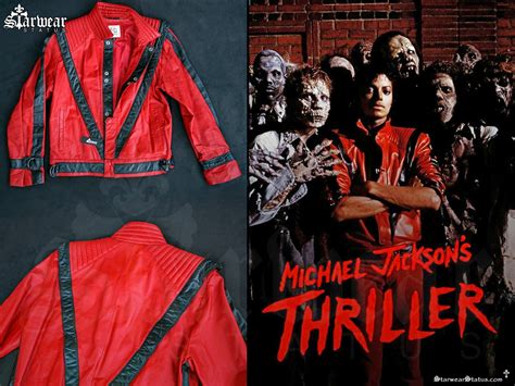 Authentic (1983) Michael Jackson J PARK Vintage 80s Red Leather BEAT IT ...