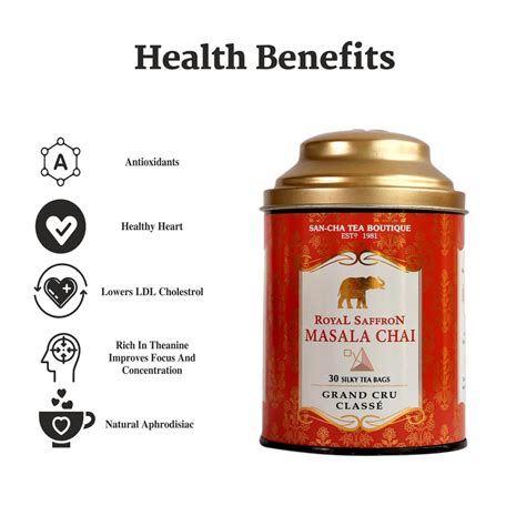Royal Chai Masala Tea|Chai Masala Online|Saffron Masala Chai|Sancha Tea ...