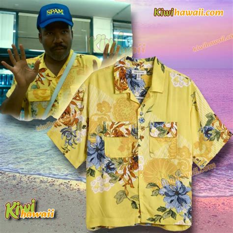 [Free Shipping + 20% Off] Childish Gambino Bando Stone Yellow Hawaiian ...