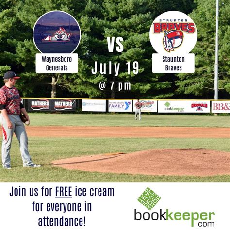 Generals game with FREE ice cream, Waynesboro Generals, 19 July 2024 ...