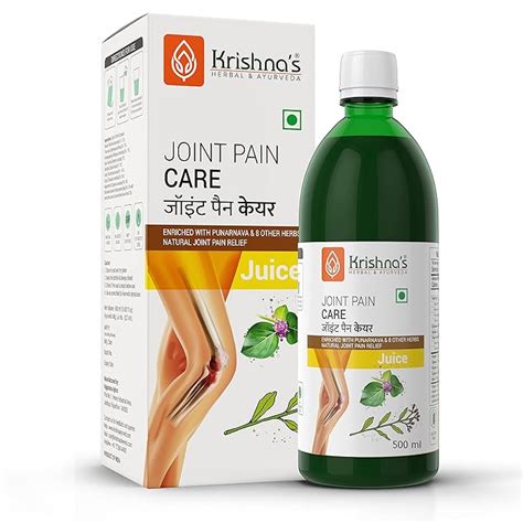 Krishna's Joint Pain Care Juice - 500 ml | Natural Pain Reliever |9 ...