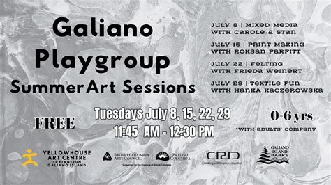 Arts with Playgroup , 2517 Sturdies Bay Road , Galiano Island, BC ...