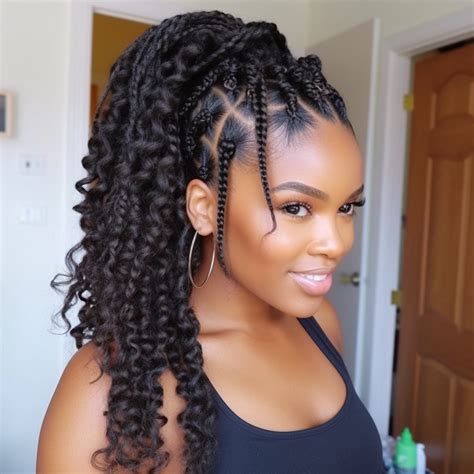 Boho Braids Hairstyles & How to do Bohemian Knotless Braids - Shine My ...
