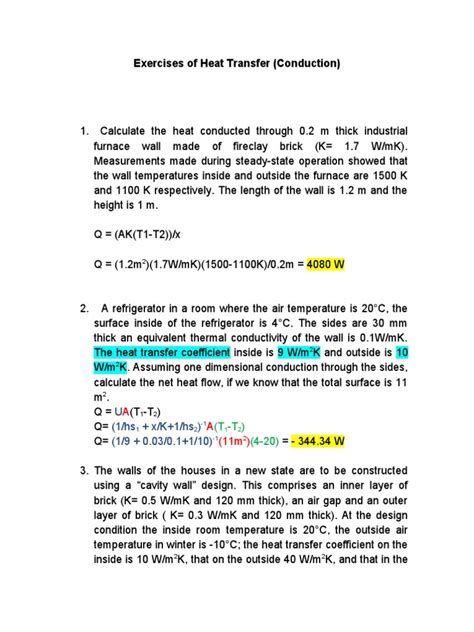 Heat Transfer Practice Problems 的图像结果