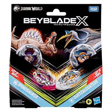 Hasbro Beyblade X Jurassic World Collab Spinosaurus vs. Quetzalcoatlus - Goblin Games