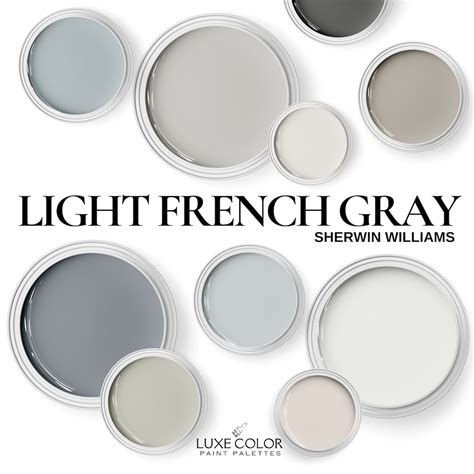 Sherwin Williams Light French Gray Color Palette | Neutral Paint Color ...