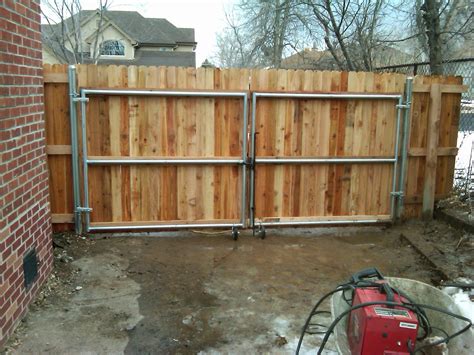 12' x 6' wood gate w/steel frame - Andrew-Thomas Contractors | Wooden ...