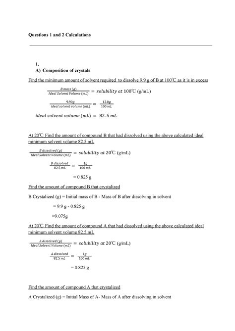 Recrystallization Lab Question 的图像结果