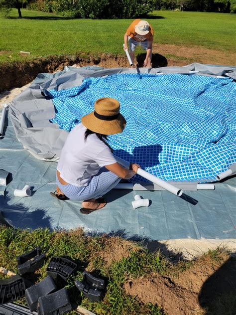 Image result for Intex Above Ground Pool Installation