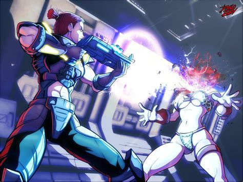 Daemia from Quake with shotgun the headshot on the Jungle Queen from ...